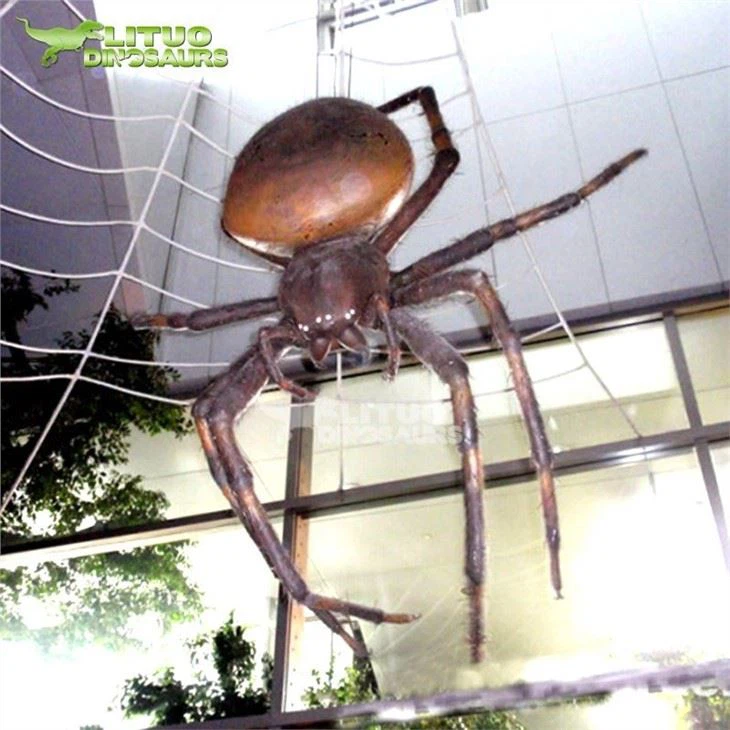 2Big Insect Animatronics Spider Model with Web(001)